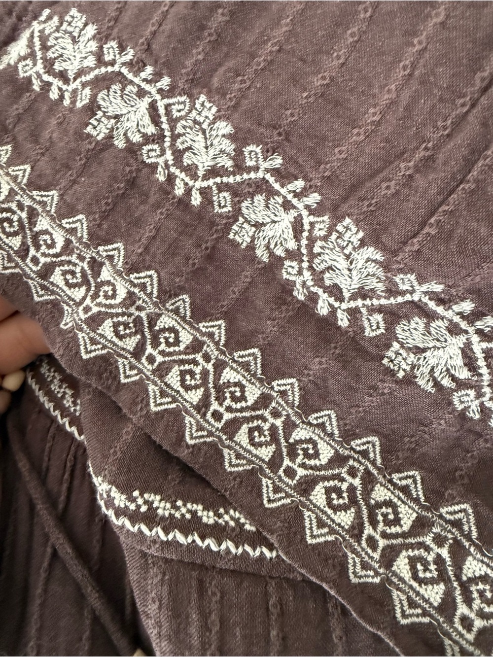 Anerican Eagle Embroidered Empire Waist Dress - Picture 9 of 11